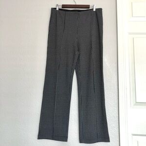 NWOT Joan Pass NY  Houndstooth Wide Leg Trousers Work Pants